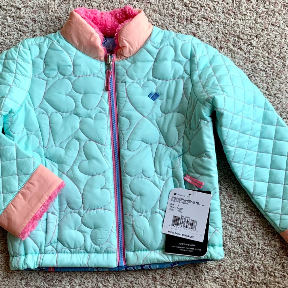 NWT Obermeyer Toddler Girls Puffer Jacket - size 3/3T